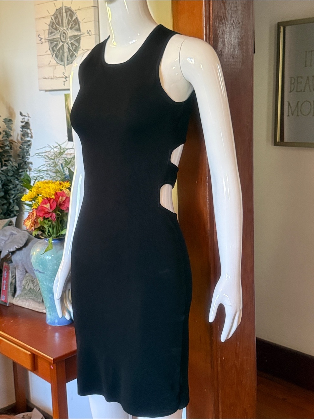 Parker size small Women’s Black Cutout Bodycon Dress